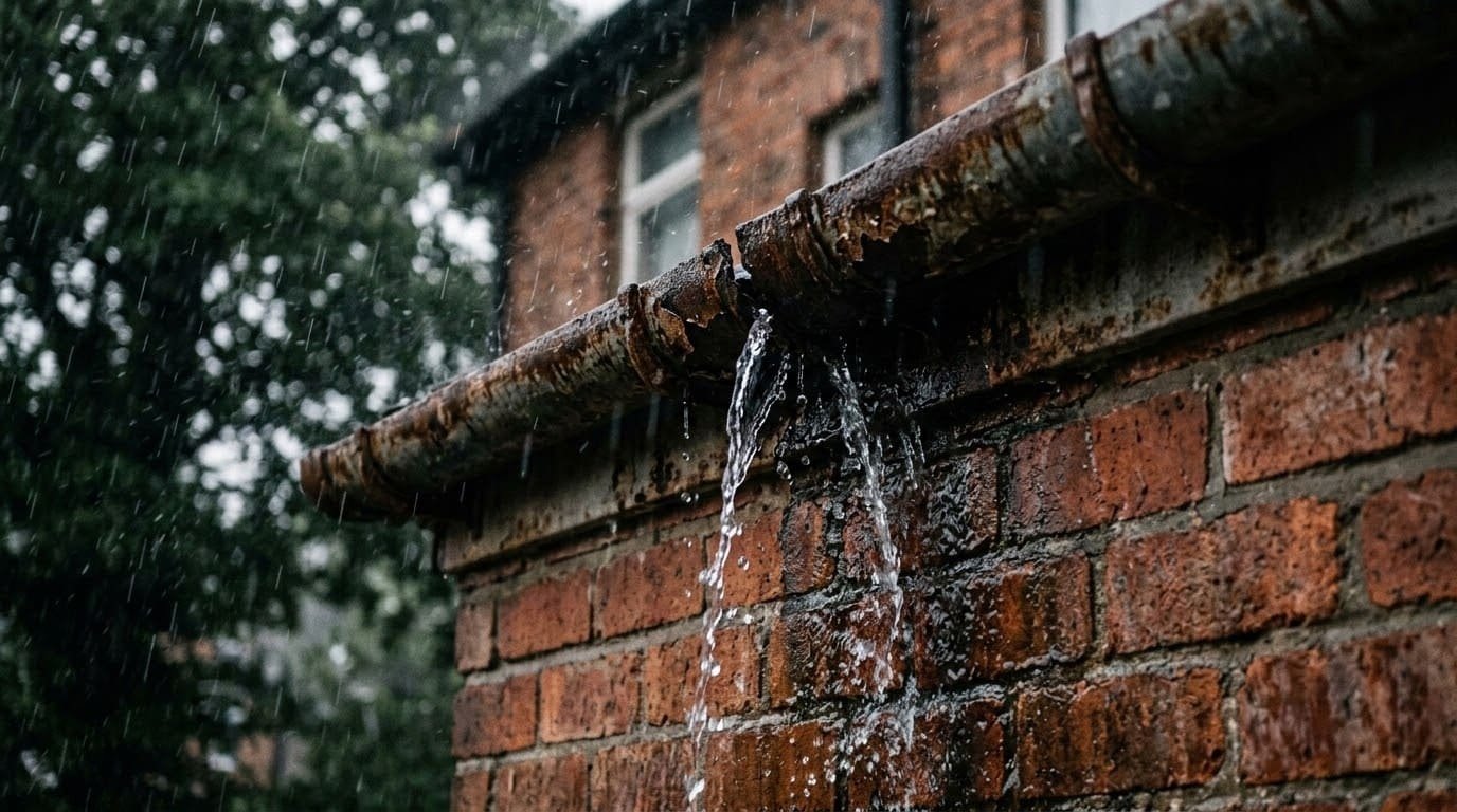 How to Repair Leaking Gutter Seams